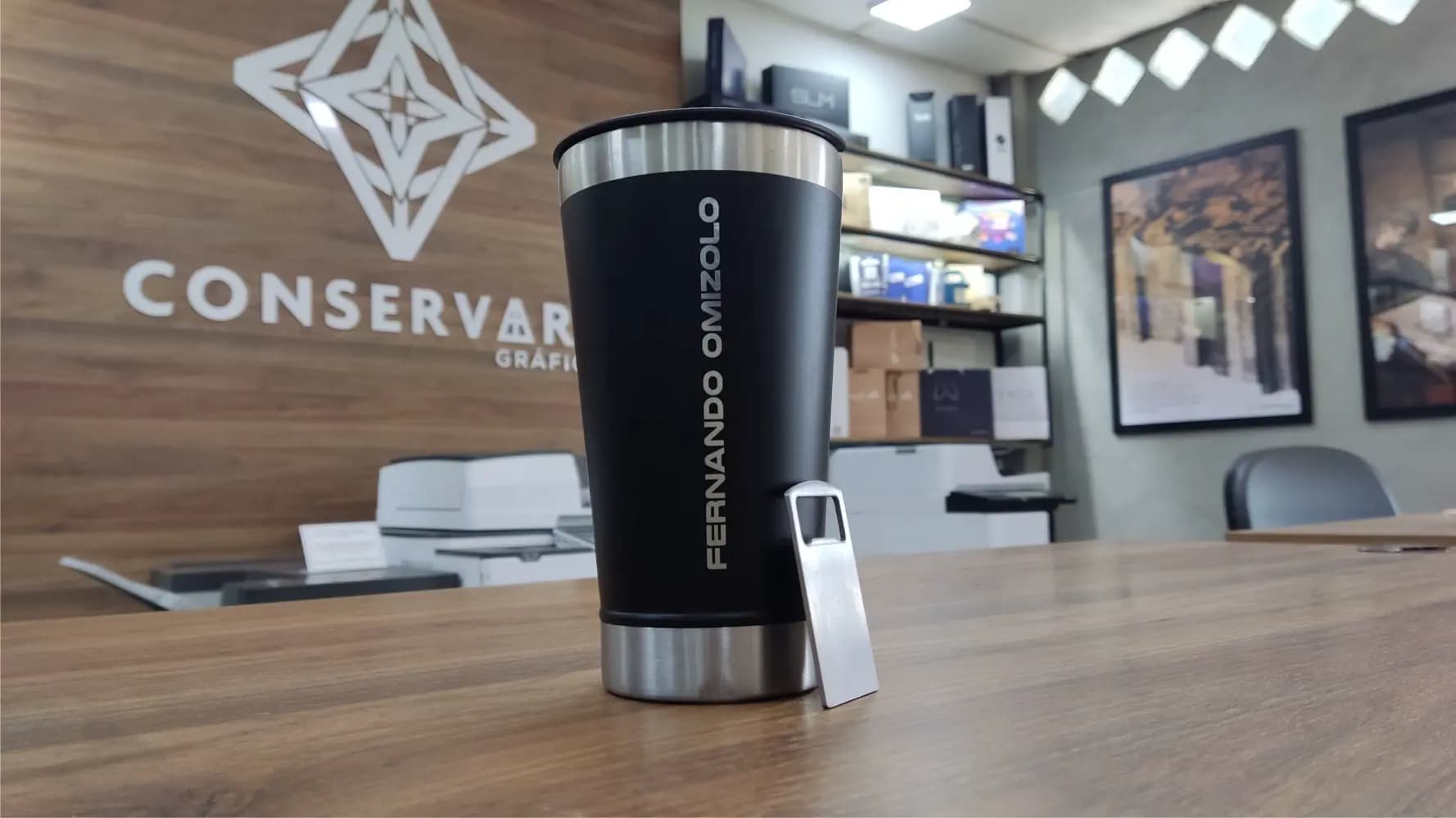 Copo Térmico 500ml com Abridor - imagem 2
