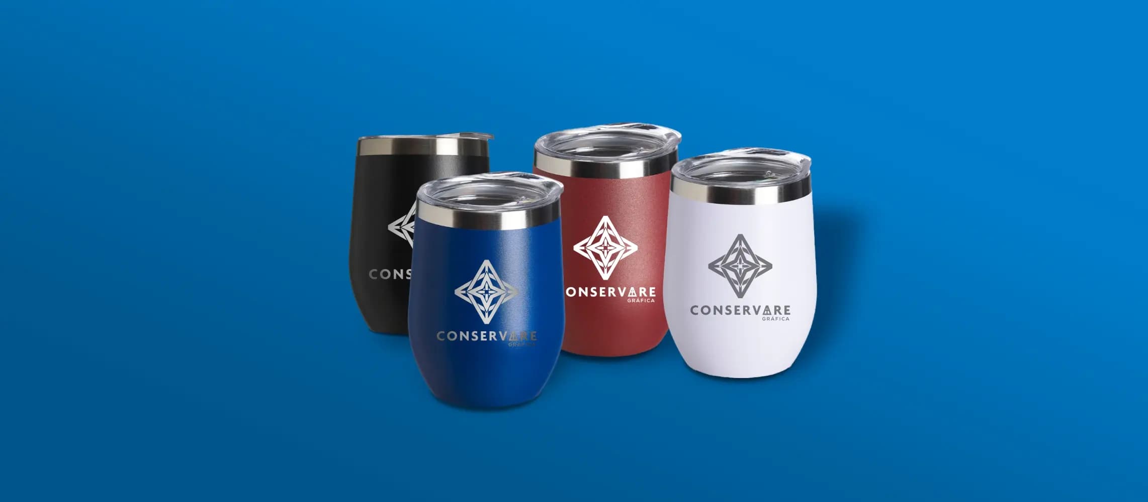 Copo Térmico Inox 320ml com Tampa Plástica - imagem 2